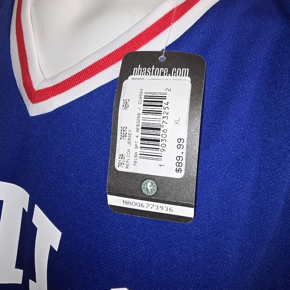 NWT Adidas Mens Philadelphia 76ers Simmons #25 Blue Dri-Fit Jersey Size XL - Picture 3 of 7